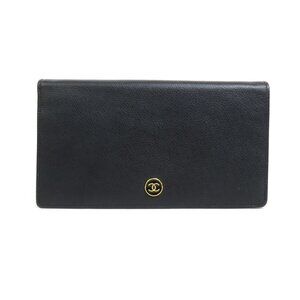 CHANEL Black Leather Wallet